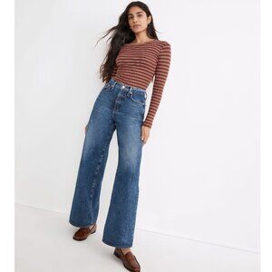 NWT- Madewell Superwide-Leg Jeans in Desota Wash